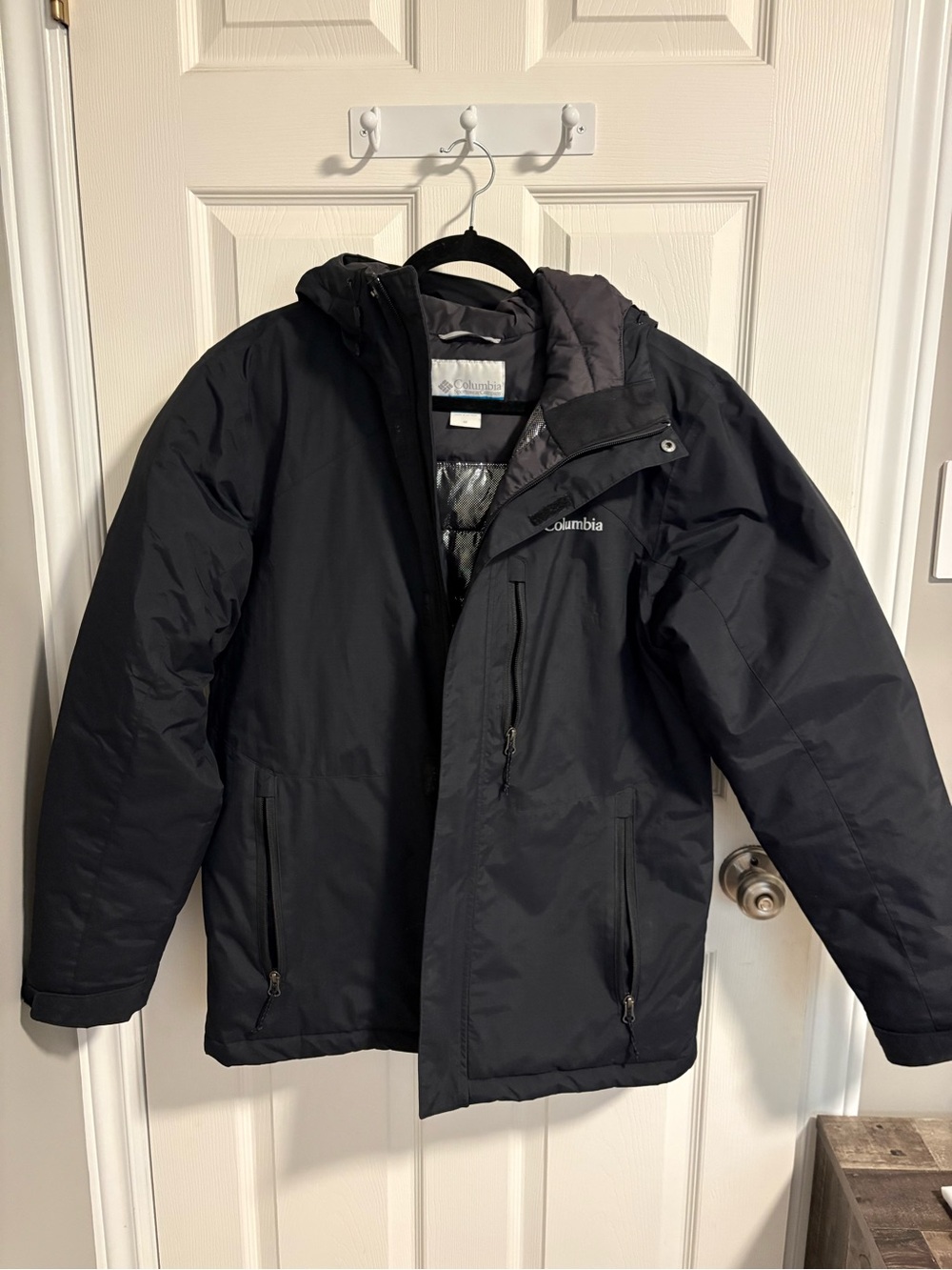 Columbia Black Men's Hooded Puffer Jacket